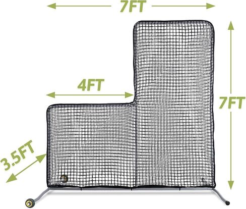 Baseball L Screen, Pitching Screen 7X7FT, Softball Pitching Net, Baseball Protect Screen in Saudi Arabia