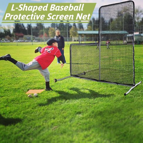Baseball L Screen, Pitching Screen 7X7FT, Softball Pitching Net, Baseball Protect Screen in Saudi Arabia