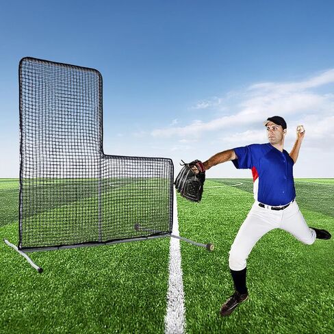 Baseball L Screen, Pitching Screen 7X7FT, Softball Pitching Net, Baseball Protect Screen in Saudi Arabia
