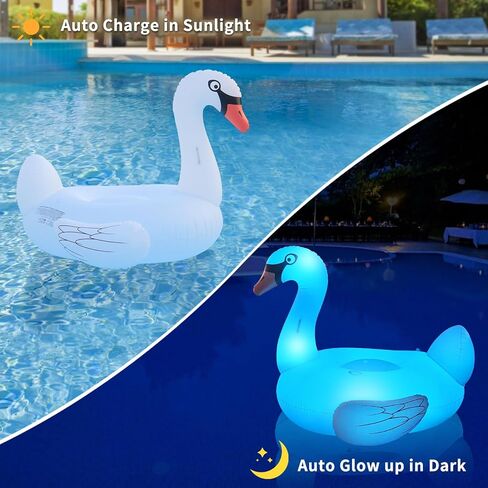Big Flamingo Pool Floats with Solar Lights, Inflatable Pool Floaties for Adults Ride-On with Cup Holder, Beach Lake Floating Lounger Raft Party Decorations Water Fun for Adults, Fast Valves in Kuwait