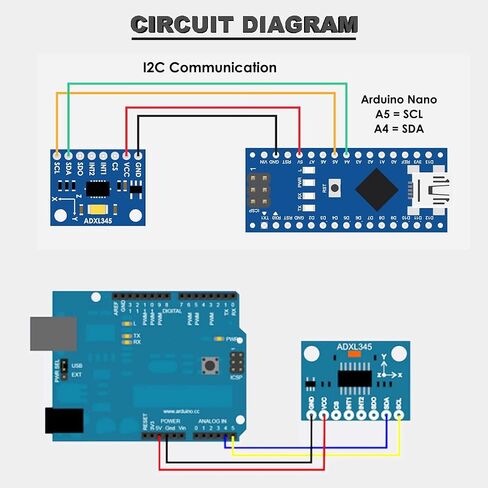 GY-291 ADXL345 Digital 3 Axis Acceleration of Gravity Tilt Module IIC/SPI Transmission Mini Low Power Consumption with Dupont Cable pinheader for Arduino in Saudi Arabia