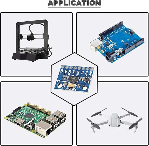 GY-291 ADXL345 Digital 3 Axis Acceleration of Gravity Tilt Module IIC/SPI Transmission Mini Low Power Consumption with Dupont Cable pinheader for Arduino in Saudi Arabia