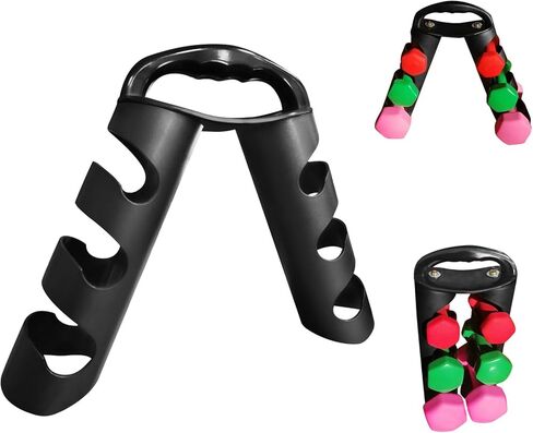 حامل دمبل لصالة الألعاب الرياضية المنزلية: حامل دمبل قابل للطي لتخزين الدمبل للنساء 2 رطل 4 رطل 6 رطل منظم دمبل صغير in Kuwait