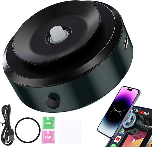 Magnetic Mobile Phone Holder, 360°Rotation Magnetic Car Cell Phone Holder, Air Suction Magnetic Car Phone Holder, Magnetic Suction Phone Mount for Car, for All Vehicle Models(Black) in Saudi Arabia