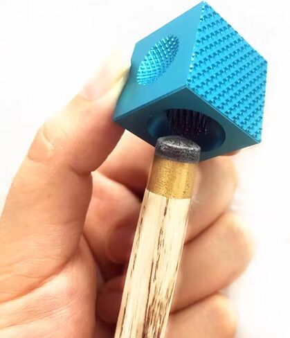 Billiard Pool Cue Tip Shaper,Cube Billiard Pool Cue Tip Repair Tool 5-in-1 Pool Stick Shaper/Scuffer/Aerator/Burnisher/Pool Cue Stick Accessories in Saudi Arabia