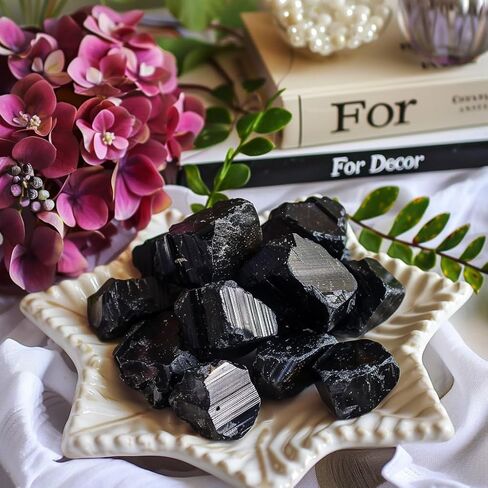 0.5 lb Black Tourmaline Bulk Raw Crystals and Healing Stones for Tumbling, Wire Wrapping, Wicca Reiki,Meditation in Saudi Arabia