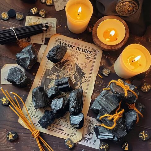 0.5 lb Black Tourmaline Bulk Raw Crystals and Healing Stones for Tumbling, Wire Wrapping, Wicca Reiki,Meditation in Saudi Arabia