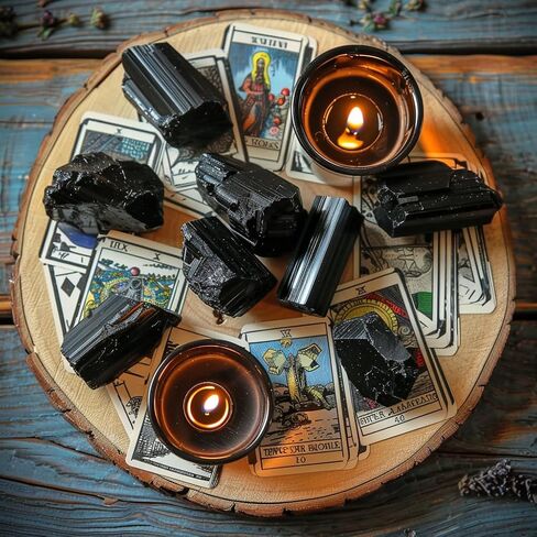 0.5 lb Black Tourmaline Bulk Raw Crystals and Healing Stones for Tumbling, Wire Wrapping, Wicca Reiki,Meditation in Saudi Arabia