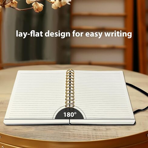 Lined Spiral Notebook 5.7"x 8.27" with Pen Holder & Pen - (Lavender), 160 Pages/80 Sheets, Hardcover - A5 Journal for Gift, Journaling, Writing, Note Taking, School, Work in Saudi Arabia