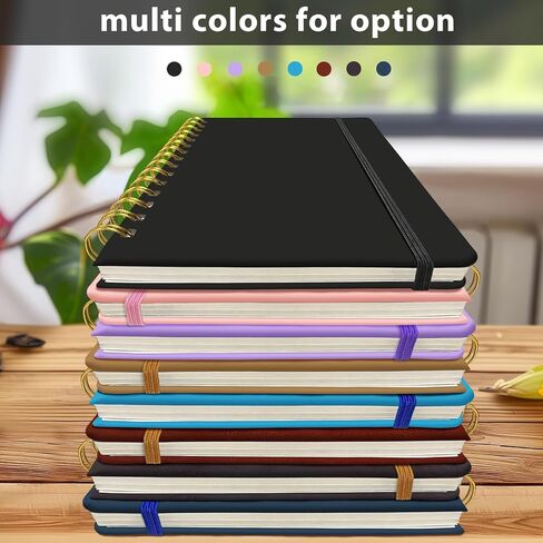 Lined Spiral Notebook 5.7"x 8.27" with Pen Holder & Pen - (Lavender), 160 Pages/80 Sheets, Hardcover - A5 Journal for Gift, Journaling, Writing, Note Taking, School, Work in Saudi Arabia
