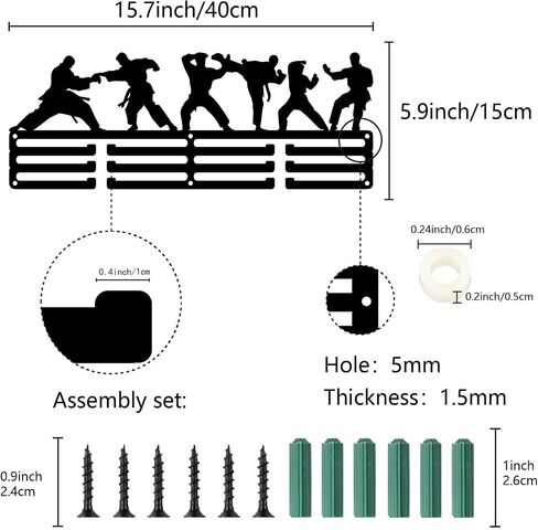 CREATCABIN Medal Holder Always Earned Never Given Sport Display Hanger Rack Frame Sports Awards Lanyard Holder Rack Sturdy Wall Mounted Athletes Table Tennis Players Gymnastics Over 60 Medals in Saudi Arabia