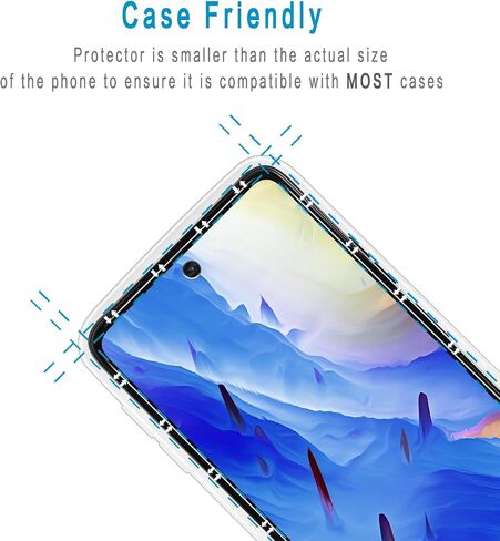 (2 Pack) HPTech Screen Protector Designed for Motorola Moto G Play (2024) Tempered Glass, 9H Hardness, Anti Scratch, Bubble Free, Case Friendly in Saudi Arabia
