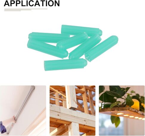 6x29mm Wall Anchors - 50 Pack - Good for Concrete Tile Cement - Plastic Drywall Plugs Anchors Screws Expanding Plastic Screw Anchors - Blue in Saudi Arabia