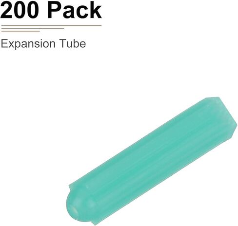 6x29mm Wall Anchors - 50 Pack - Good for Concrete Tile Cement - Plastic Drywall Plugs Anchors Screws Expanding Plastic Screw Anchors - Blue in Saudi Arabia