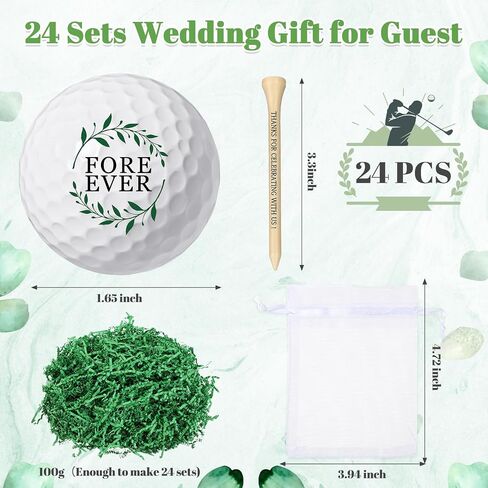 24 Sets Wedding Golf Balls Party Favors Bulk for Guest Personalized Fore Ever Golf Balls and Tees Carrying Mesh Bag Monogrammed Bridal Shower Party Gift Bachelor Party Decorations in Saudi Arabia