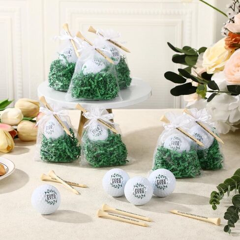 24 Sets Wedding Golf Balls Party Favors Bulk for Guest Personalized Fore Ever Golf Balls and Tees Carrying Mesh Bag Monogrammed Bridal Shower Party Gift Bachelor Party Decorations in Saudi Arabia