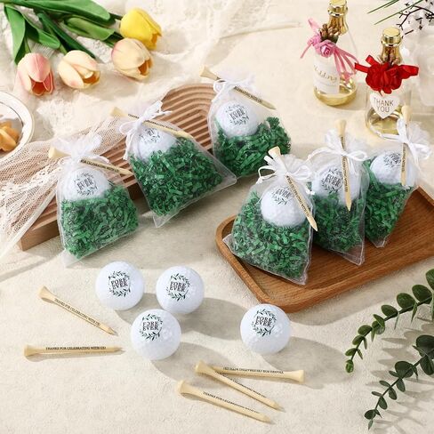 24 Sets Wedding Golf Balls Party Favors Bulk for Guest Personalized Fore Ever Golf Balls and Tees Carrying Mesh Bag Monogrammed Bridal Shower Party Gift Bachelor Party Decorations in Saudi Arabia