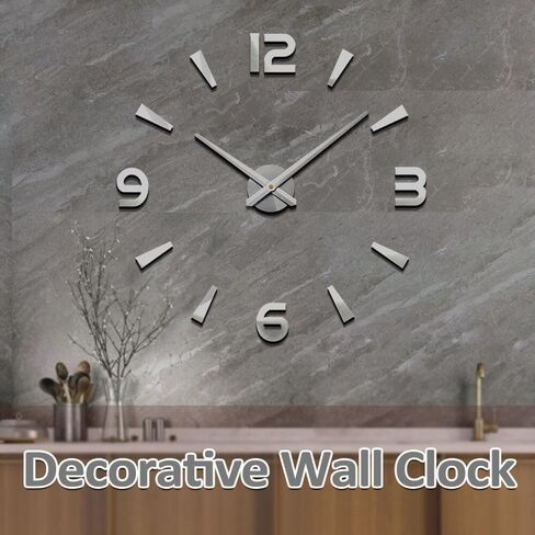 Large Wall Clock Battery Operated DIY Wall Clock for Modern Decorative Living Room/Office in Saudi Arabia