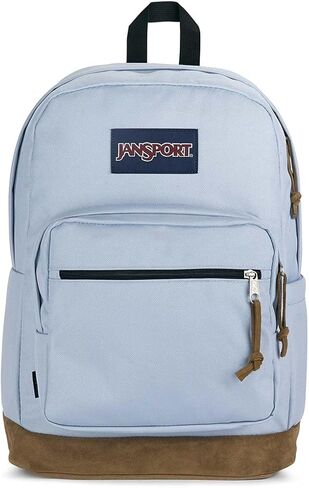JanSport Right Pack Backpack - Durable Daypack with Padded 15" Laptop Sleeve, Spacious Main Compartment & Integrated Water Bottle Pocket - Pink Ice in Saudi Arabia