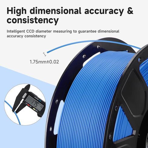 Official Creality PLA 3D Printer Filament, Ender PLA 3D Printer PLA Filament 1.75mm, Dimensional Accuracy +/- 0.02mm, No-Tangling and Strong Bonding, 1KG (2.2lbs) Spool PLA White*2 in Saudi Arabia