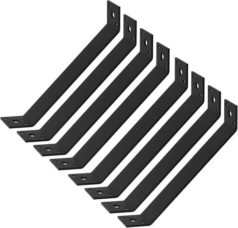 8 قطع 11-1/8" x 1-1/2" حامل زاوية داخلي 45 درجة، مفصل داخلي لعمود وشعاع 2x2 4x4، سمك 3 مم in Kuwait