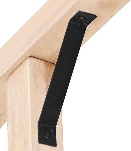 8 قطع 11-1/8" x 1-1/2" حامل زاوية داخلي 45 درجة، مفصل داخلي لعمود وشعاع 2x2 4x4، سمك 3 مم in Kuwait