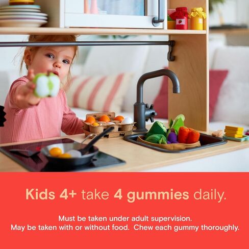 حلوى سمارتي بانتس العضوية متعددة الفيتامينات للأطفال: أوميغا 3 (ALA)، فيتامين د 3، ج، فيتامين ب 12، ب 6، فيتامين أ، ك والزنك لدعم المناعة، نباتي، ثلاث نكهات فواكه، 120 عددًا (كمية تكفي لمدة 30 يومًا) in Kuwait