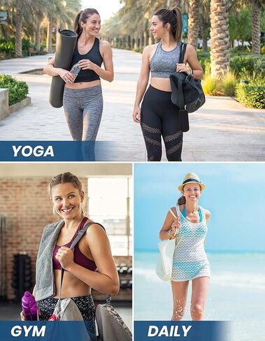 Ewedoos حقيبة يوجا كبيرة حقيبة سجادة اليوجا حقيبة رياضية واق من المطر حقيبة حمل رياضية وناقلات تناسب جميع أغراضك لليوجا والسفر وصالة الألعاب الرياضية in Kuwait