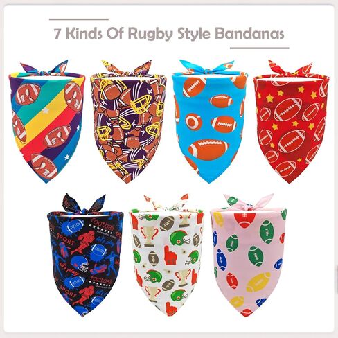 Paw Print Dog Bandanas for Small Dogs Breed Cats 18 Inch Bandanas for Puppy Daily Party Bandanas for Doggy Pets Grooming Accessories S 7PCS in Saudi Arabia
