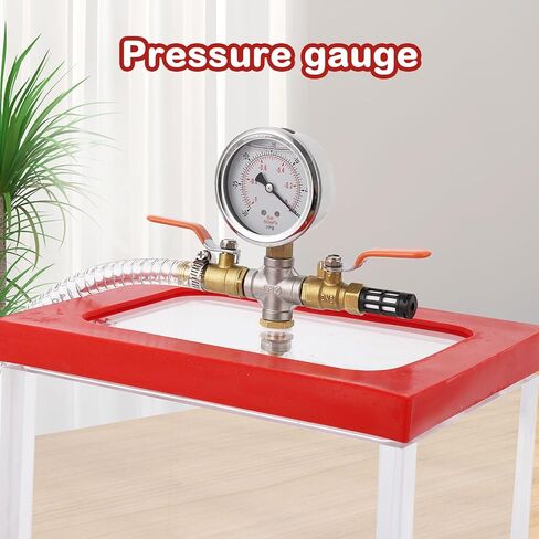 Garvee Vacuum Chamber 2 Gallon, Upgraded Acrylic Material Vacuum Chamber, 0.7IN Wall Thickness 7L Transparent Vacuum Chamber Ideal for Degassing, Vacuuming of Silicone, Resin, Vacuum Packing in Saudi Arabia