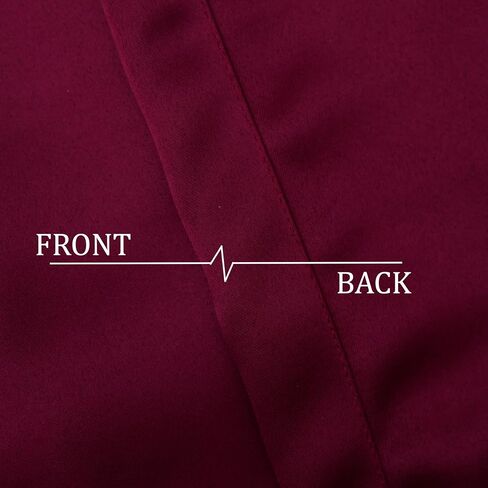 AFS Blackout Thermal Curtains & Drapes Grommet 96 Inches Long - 2 Panels Room Darkening Thermal Curtains & Drapes Grommet for Bedroom and Living Room, Back Tab and Rod Pocket, 52W x 96L Inch, Maroon in Saudi Arabia