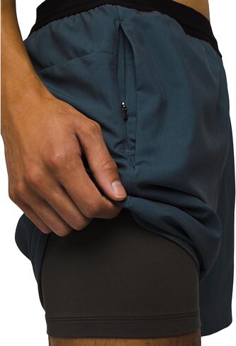 prAna Intrinsic Lined Shorts Dark Iron XL 7 in Saudi Arabia