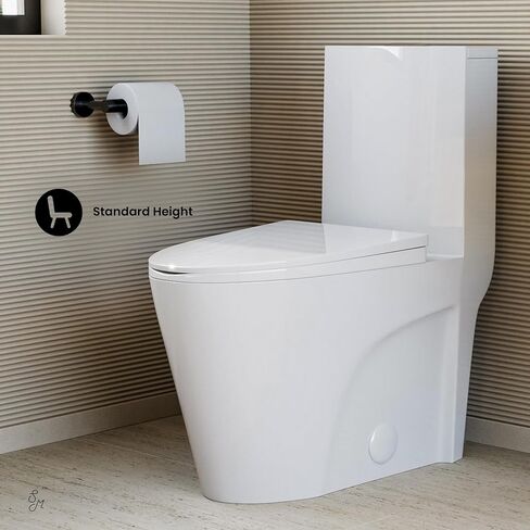 St. Tropez One-Piece Elongated Toilet, 14" Rough-In 1.1/1.6 gpf in Saudi Arabia