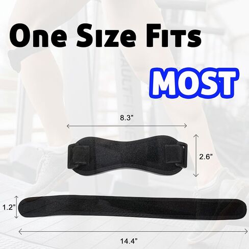 2 Pack Knee Braces for Pain Relief & Patella Support | Adjustable Tendon Stabilizer Strap for Jumpers Knee, Tendonitis, Running, Basketball, Hiking, Volleyball, Squats, & Tennis (Black) in Saudi Arabia