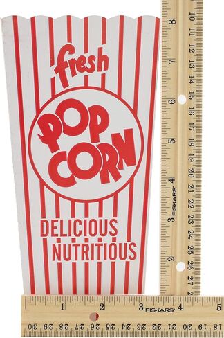 لاذع الفشار 48-E صناديق الفشار الحمراء والبيضاء مفتوحة الأعلى، 1.75 أوقية. 500 عدد in Kuwait