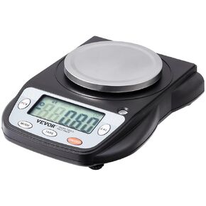 VEVOR Analytical Balance, 600g x 0.01g Accuracy High Precision Lab Scale, 6 Units Conversion Electronic Scientific Laboratory Scale, LCD Display Digital Jewelry Weighing Scale for Lab, Jewelry