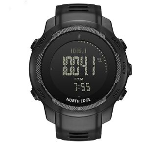 NORTH EDGE VERTICO Men's Digital Sport Watches Military Watches with Compass Temperature Pedometer Checking Records EL Backlight Sport Tactical Survival Watches