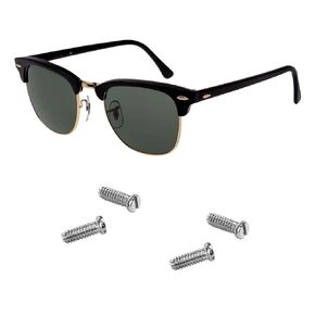 Replacement Sunglass Screw Compatible for Ray Ban Wayfarer RB3016 Sunglasses,with Screw Driver (4pcs for Lens，Silver)
