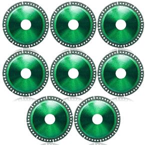 8 Pack Indestructible Disc for Grinder, Grinding Disc for Angle Grinder 7/8", 4 Inch Cutting Discs for Smooth Cutting, Chamfering, Grinding Glass Metal Wood