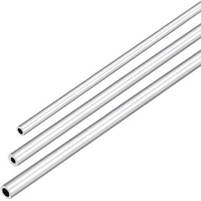 DMiotech 3Pack (3mm 4mm 5mm OD x 2mm ID) 6063 Aluminum Round Tube 300mm Length Industry Metal Tubing for Machinery Frame Construction DIY Projects