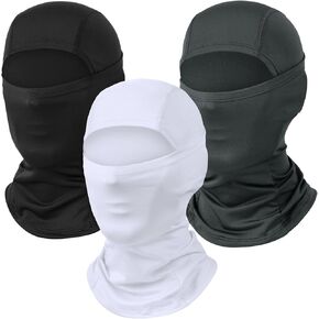 3 Pack Ski Mask for Men Women Balaclava Face Mask Summer Shiesty Mask Full Head Mask for Motorcycle Helmet Sun UV Protection in Kuwait