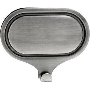 Haute Decor Attract® شماعة إكليل مغناطيسية كبيرة مزدوجة خالية من القرص - زوج قوي من الخطافات المغناطيسية للأسطح الزجاجية أو المعدنية ذات الجزء الواحد (أسود غير لامع) in Kuwait