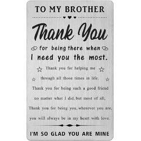 Fathers Day Card for Brother Gifts from Sister - Big Little Brother Gifts - Funny Brother Birthday Wedding Graduation Wallet Card Gifts in Kuwait