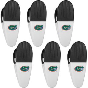 Siskiyou Sports NCAA Florida Gators Chip Clip Magnets, 6pk White, One Size