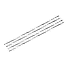 uxcell 4 Pcs Linear Motion Rod Shaft Guide 8mm x 400mm (0.315" x 15.75") Case Hardened Steel Chrome Plated, Metric Linear Rail Rod for 3D Printer, CNC Machine