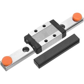 سكة توجيه خطية uxcell MGN9 100 مم مع كتلة عربة منزلقة MGN9C ودليل خطي صغير MGN12 بلاستيكي للطابعات ثلاثية الأبعاد DIY وآلة CNC، أسود in Kuwait