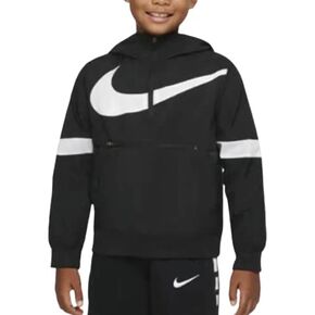 Nike Kids Boy's Crossover Jacket (Big Kids) Black/Black/White/White SM (8 Big Kids)