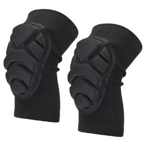PATIKIL S/M Knee Pads, 2 Pack Thick Sponge Anti-slip Collision Avoidance Knee Sleeve Knee Protection Pad with Soft Foam and Gel Cushion for Men Women Gardening Work, Black