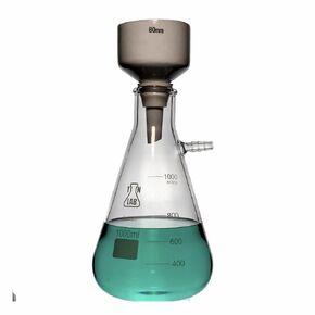 Buchner Funnel Kit Filter Flask Set 80mm Funnel and a 1000ml 1L Vacuum Flask TN LAB