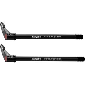 1.75mm Thread Pitch Front Rear Quick Release Thru Axles for Bicyle Suspension Forks Rigid Forks and Bike Rear Frame, Free Rotating Handle Road Mountain Bike Axle: 12mm x 175mm to 180mm Includes 2 Size